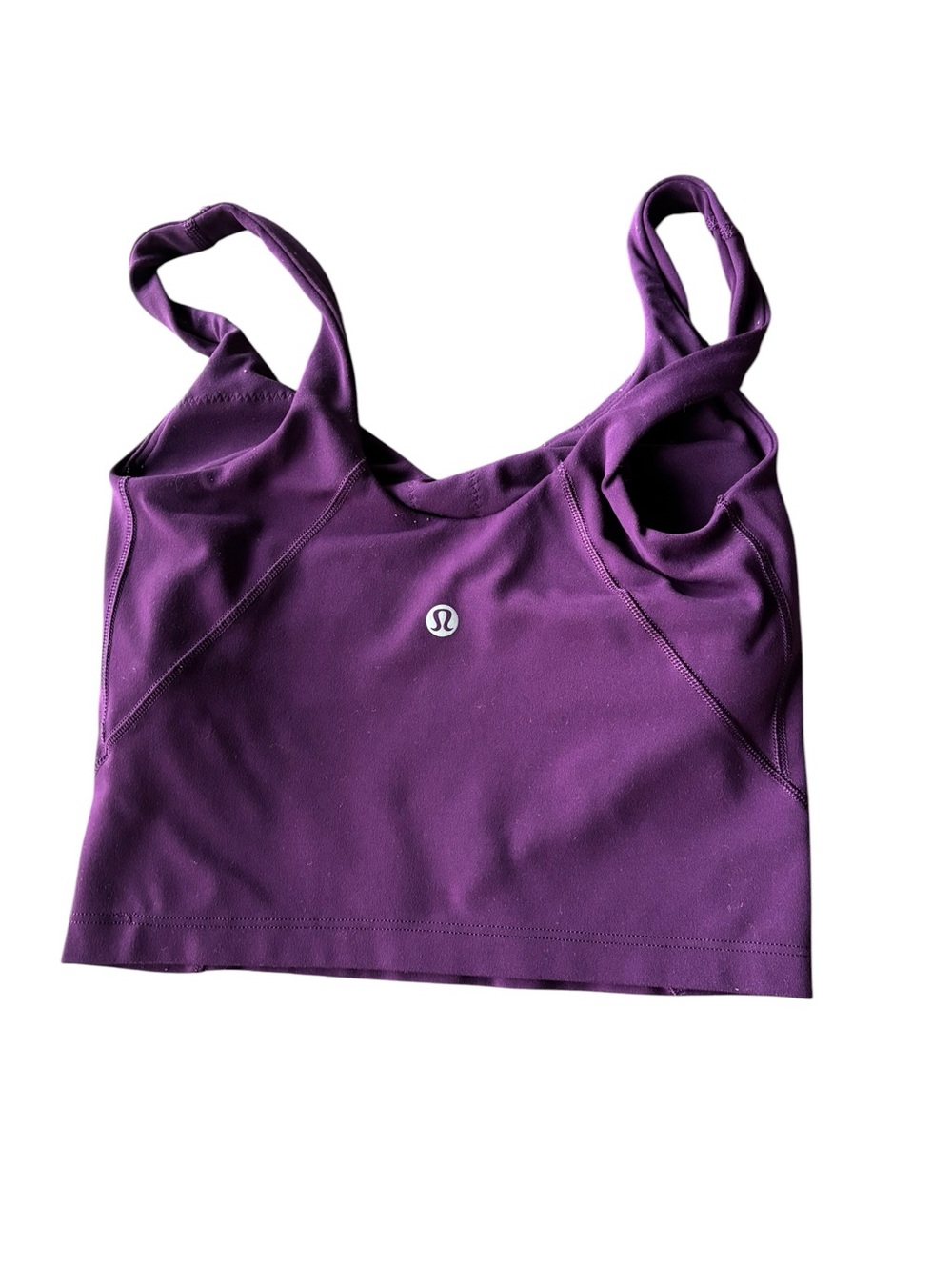 Girls lululemon athletica Purple Tank Top with built in bra. Women’s size 0. - Picture 2 of 3